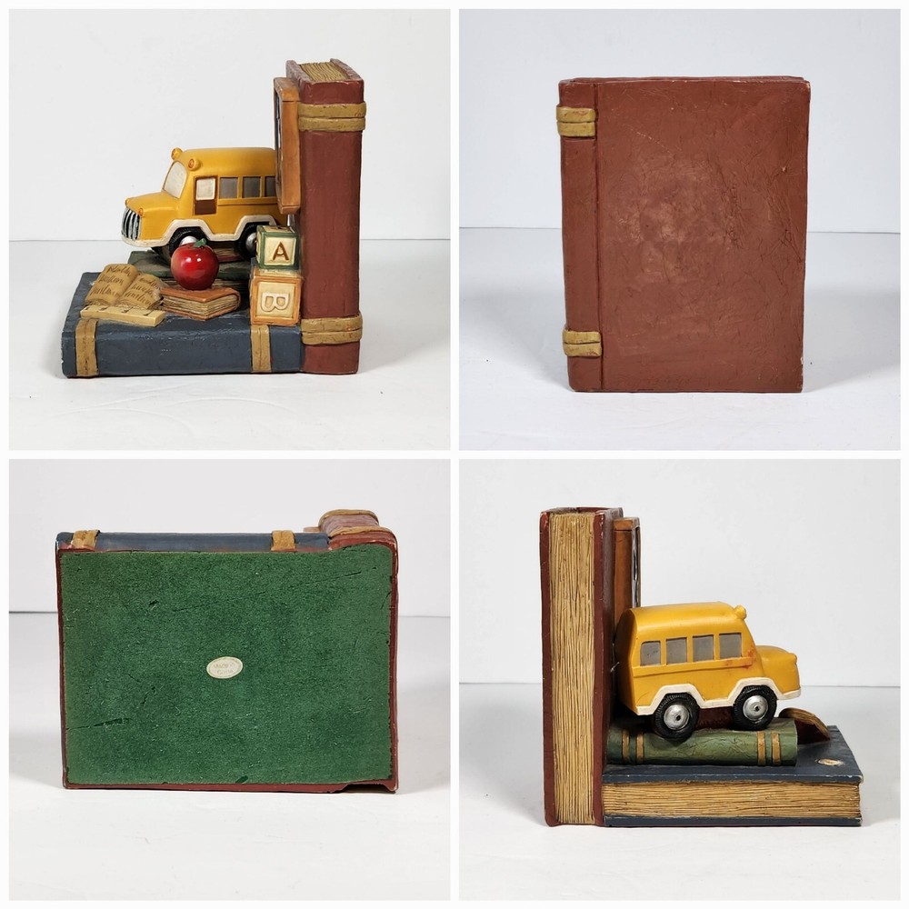 Vintage Single Bookend Replacement School Bus Classroom Mantle Office Decor