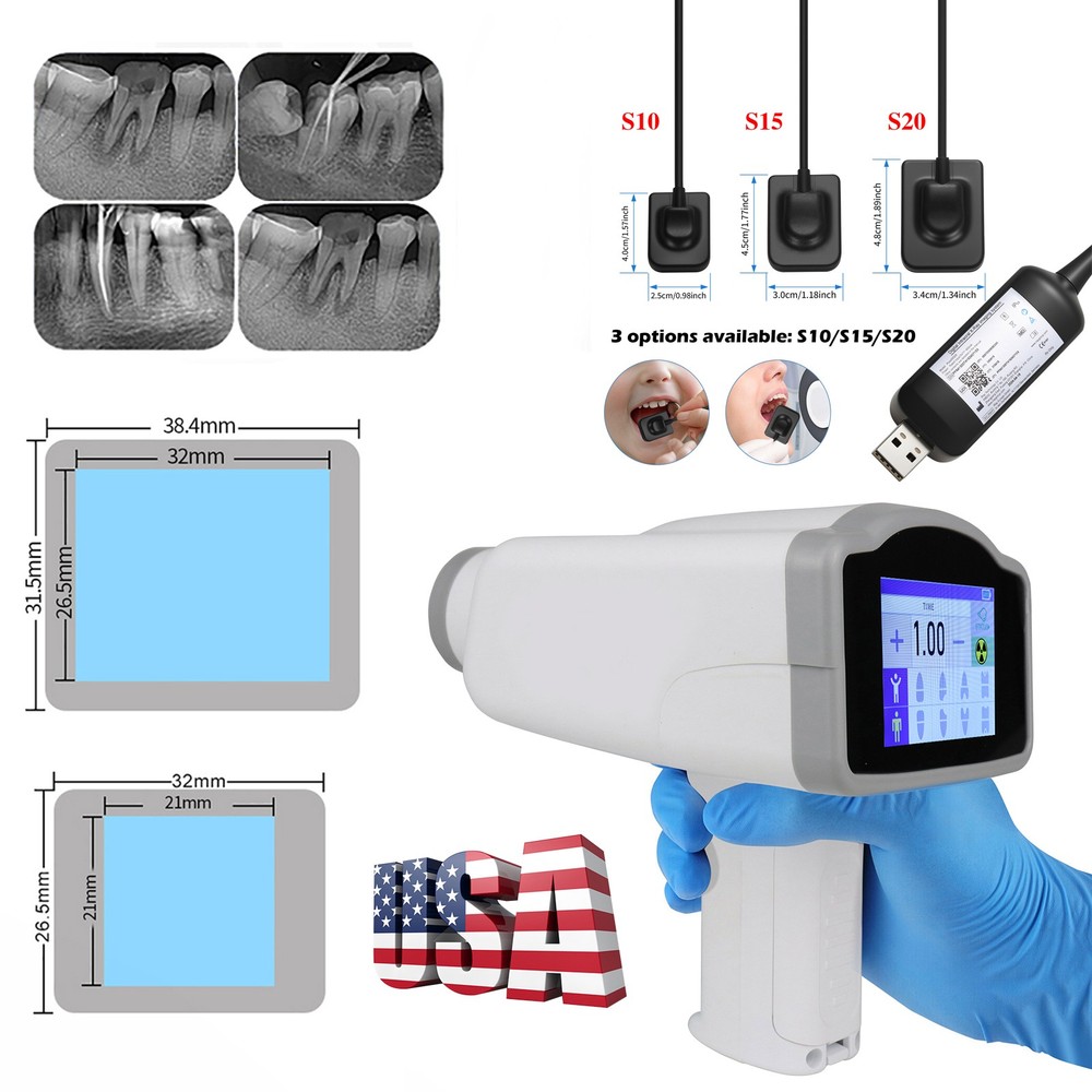 Portable Dental X Mobile Ray Digital Machine no Shield /Rayos Sensor Size 2/1