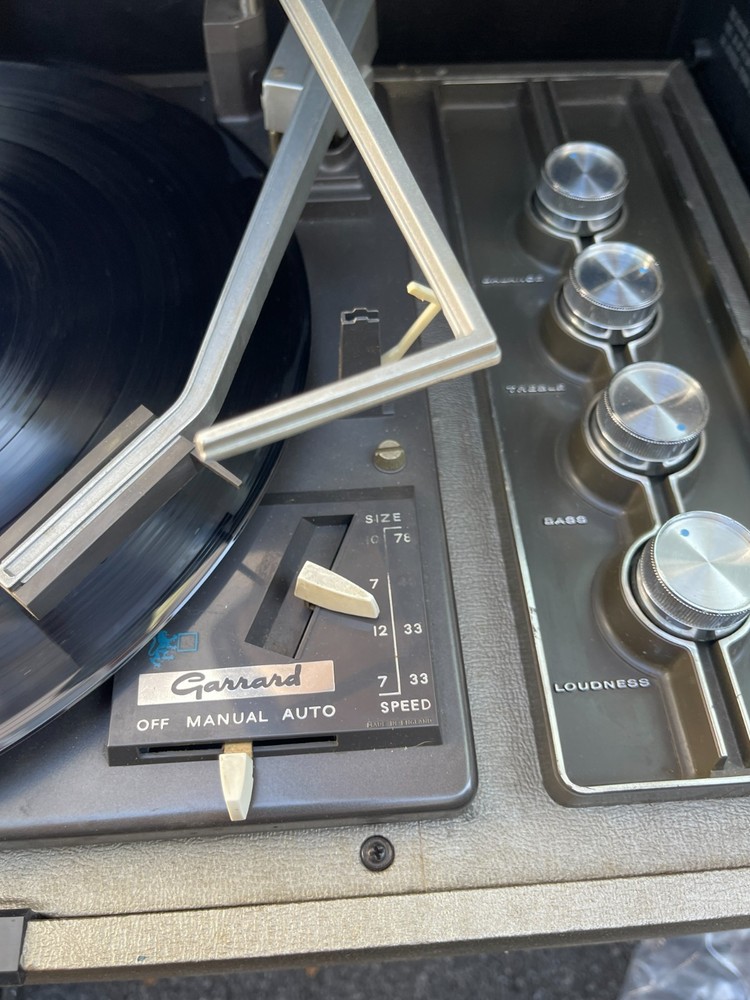 Sylvania Exponent 4/10 Solid State Garrard Record Player Turntable Tested Repair