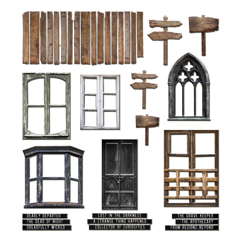 Tim Holtz ~ BASEBOARDS ~ Halloween ~ Idea-ology