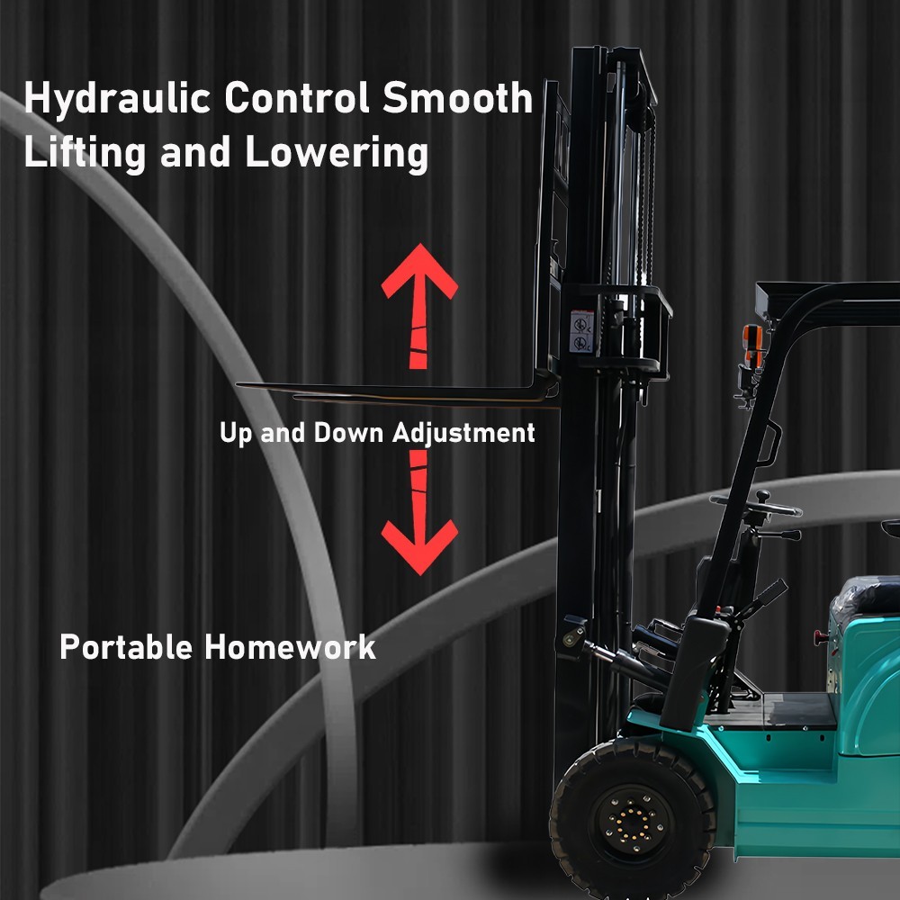 Electric Forklift Side Shift 4400lbs with Lead-Acid Battery Forklift Free Ship