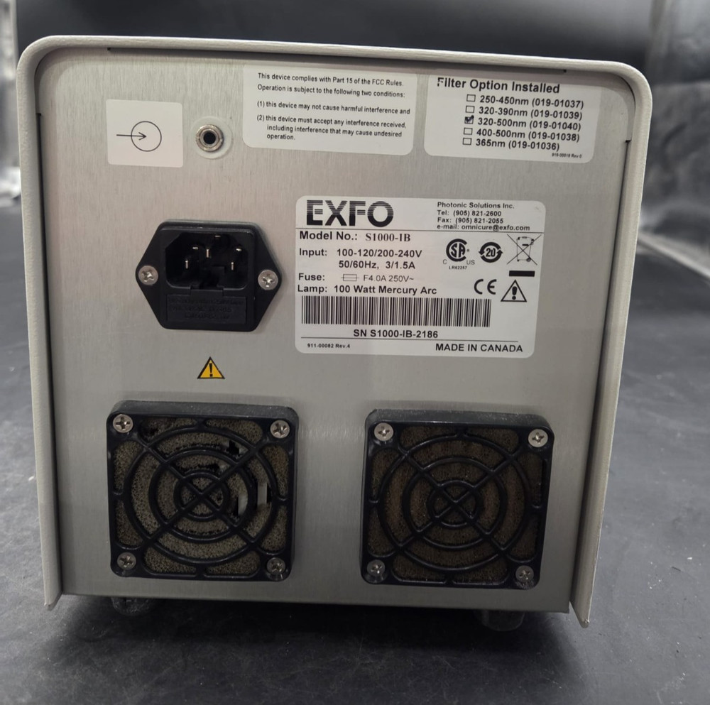 Exfo Omnicure S1000-IB UV Curing System .Needs bulb replacement.