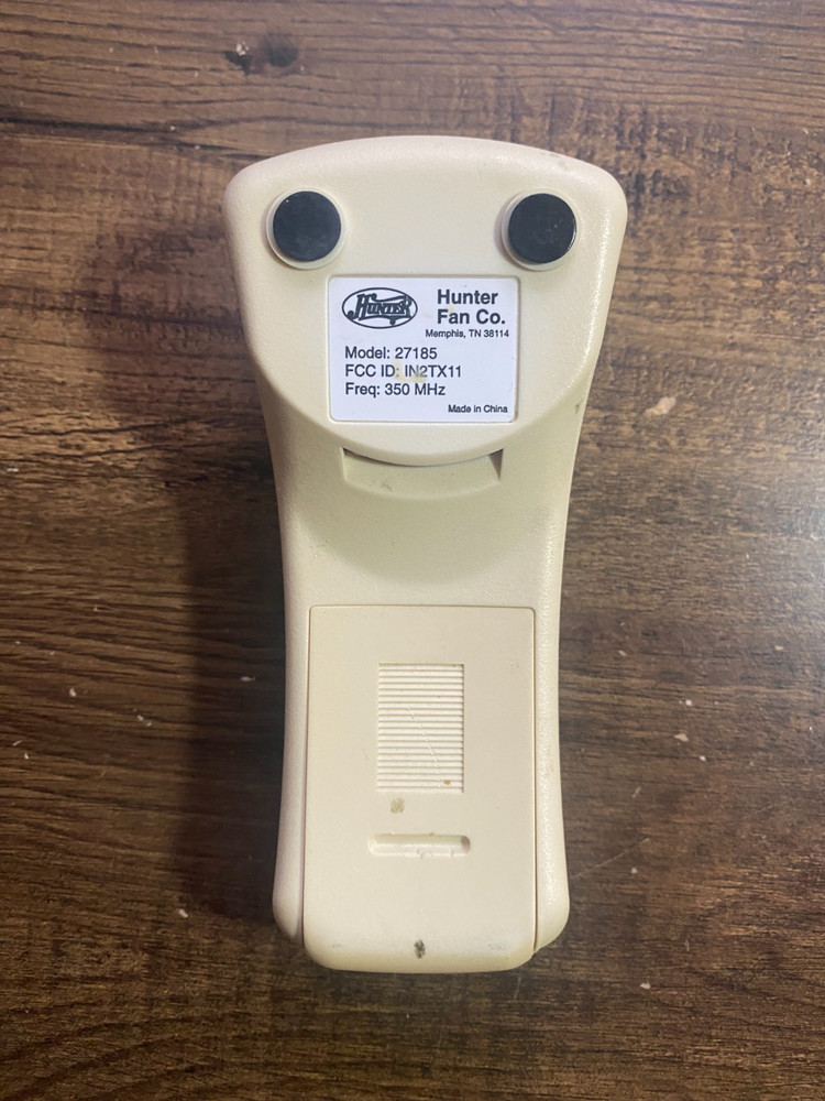 Hunter Universal Ceiling Fan & Light Remote Control Beige 27185 - Tested