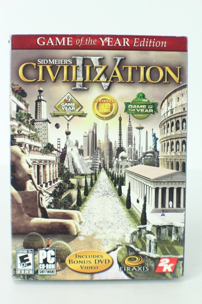 Sid Meier's Civilization IV Game PC, CD-ROM Software  Pre-Owned