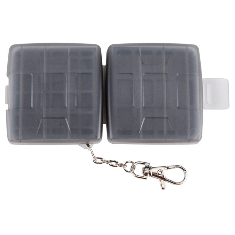 JJC Memory Card Case w/ Lock&Ring fits 2SD+2MSD+2SIM+2Micro SIM+2Nano SIM Cards