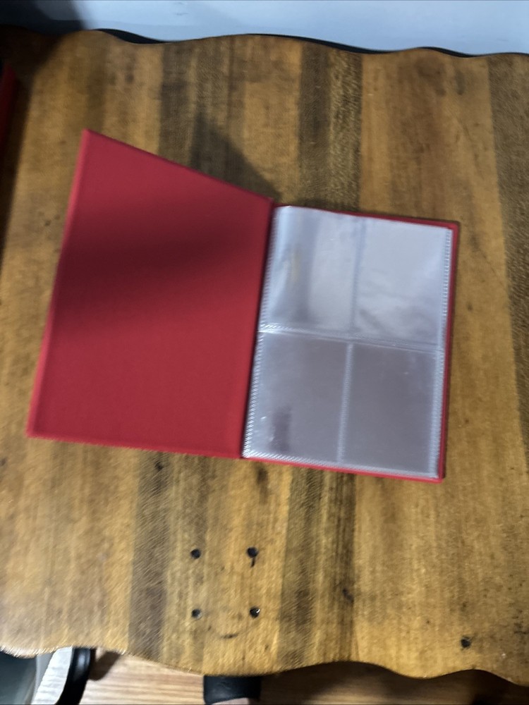 Empty Baseball Card Album 4 Page Binder