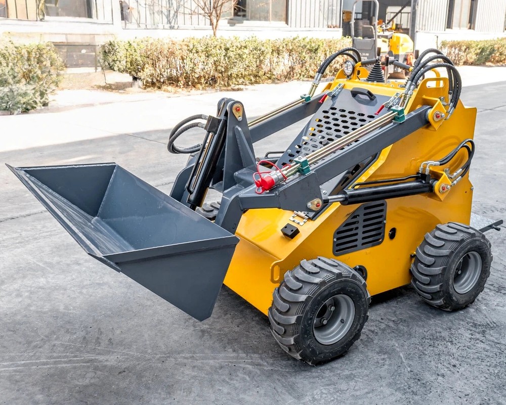 23HP Wheeled Mini Skid Steer Loader Gas EPA Engine Electric Start