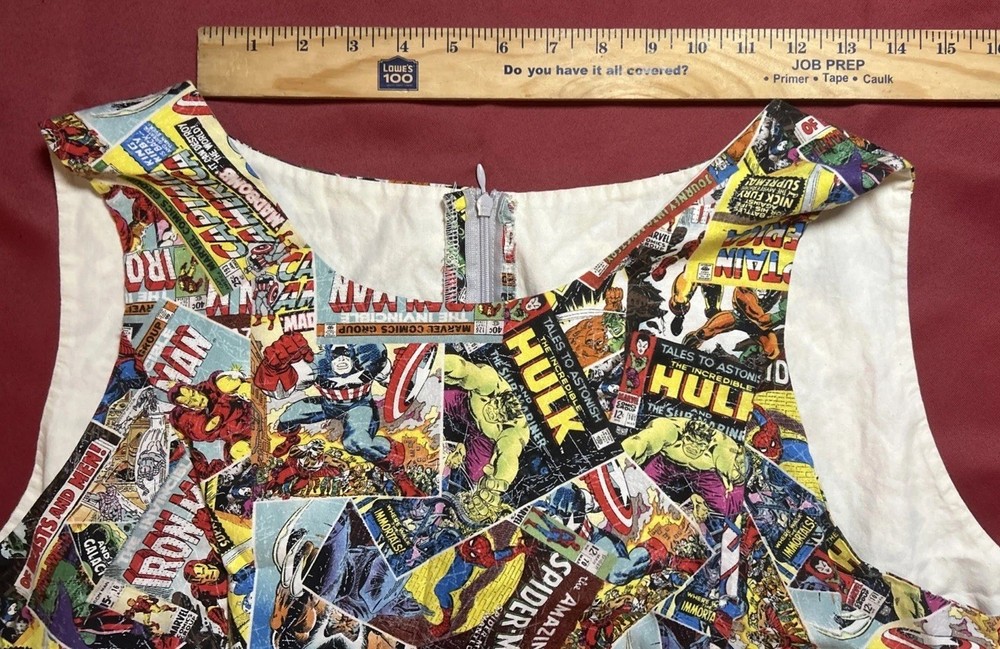Handmade Marvel Comic Superhero Plus Size Dress Comic Con