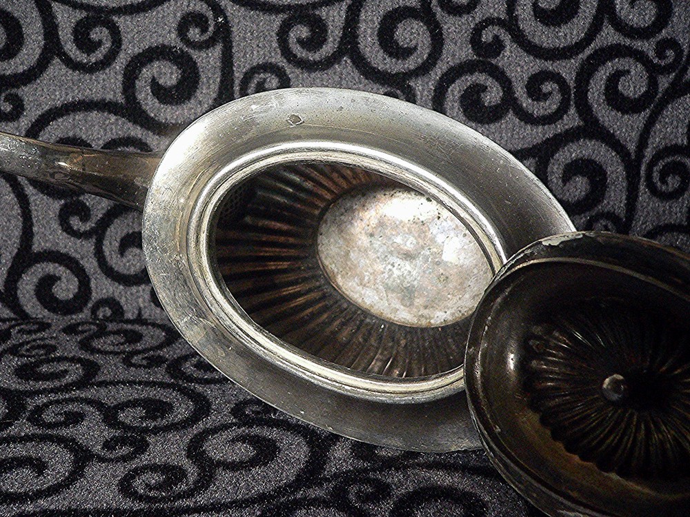 1930s Art Deco Silver Plated Teapot Francis Howard Sheffield England