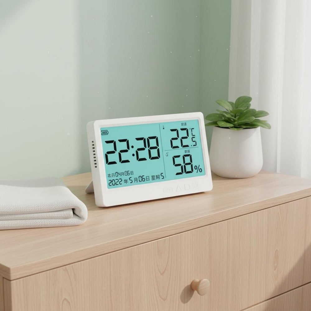 Digital Temperature-Hygrometer Backlight Function Backlit Digital Hygrometer