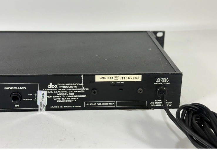 DBX 166 2-Channel Analog Audio Dynamics Processor with Compressor / Limiter