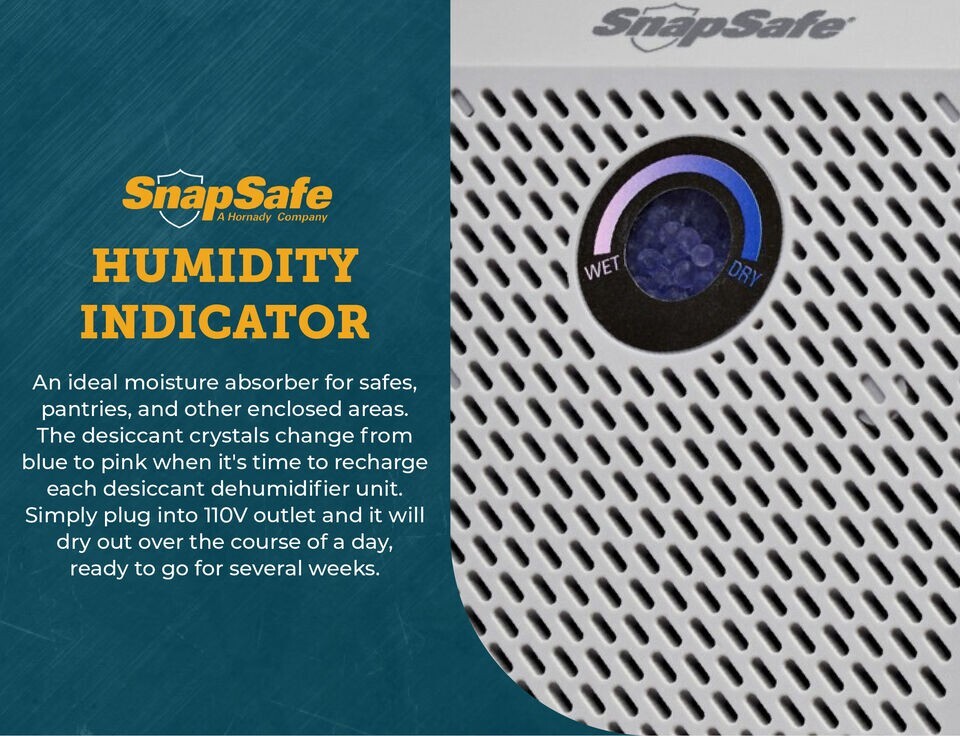 SnapSafe Rechargeable Gun Safe Dehumidifier - 110 Volt - Medium 75900