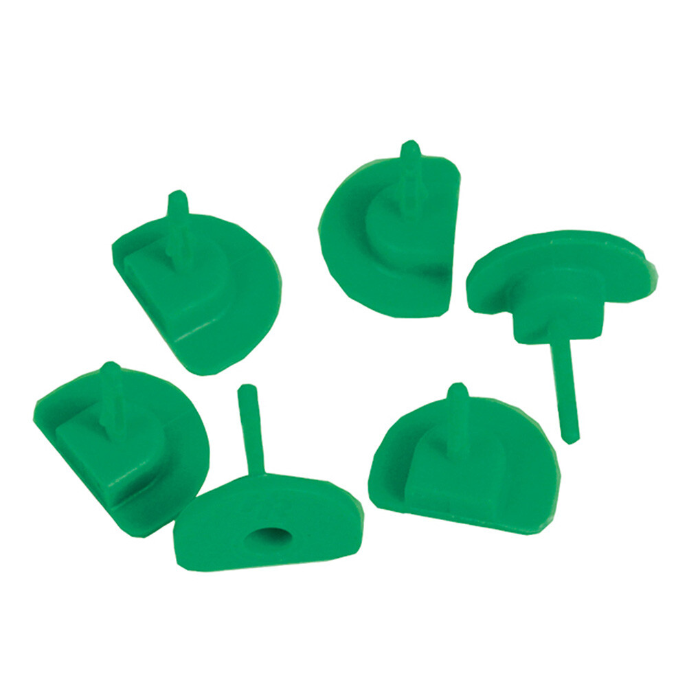 Leland 6-Pack Replacement Indicator Pins Halkey Roberts Inflation System Green