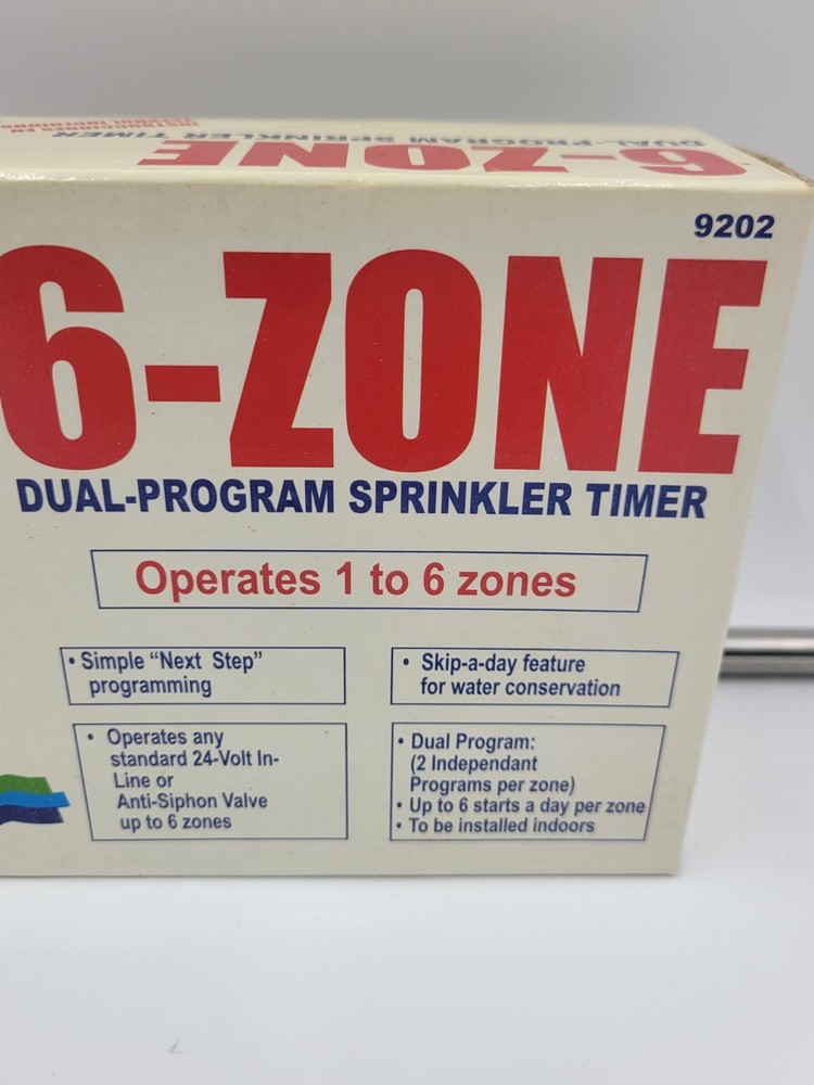Water Whiz 6-Zone Dual-Program Sprinkler Timer 9202