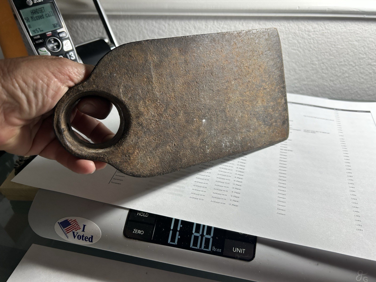 Vintage Grub Hoe Garden Tool forged steel