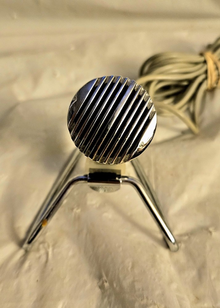 Harmonica Microphone Type CE 102H 1960s Dynamic Rare w Original Stand, Cable