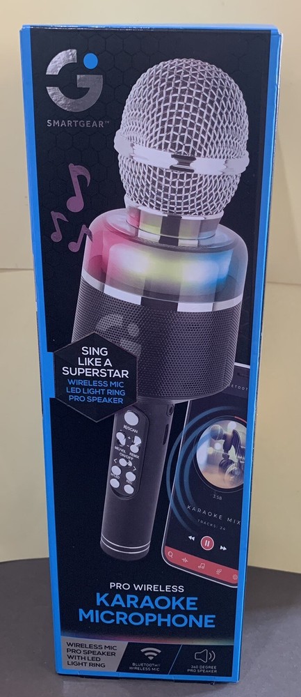 SMARTGEAR PRO WIRELESS BLUETOOTH KARAOKE MICROPHONE SPEAKER