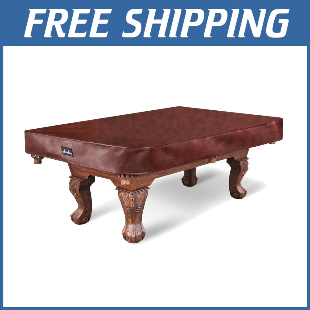 Leatherette Billiard Table Protector - Brown