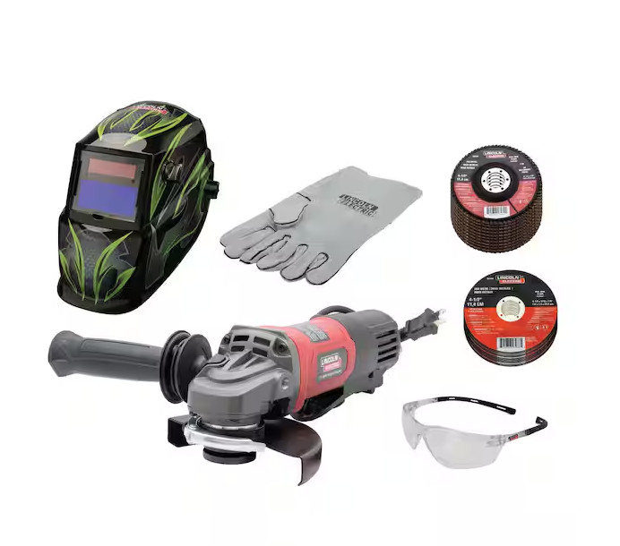 Lincoln Electric 11 Amp Angle Grinder Helmet Kit