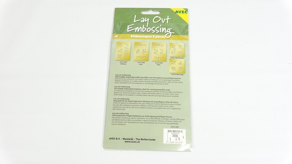 Rectangles-AVEC Embossing Stencil Template 4.015.905 - LO 6905