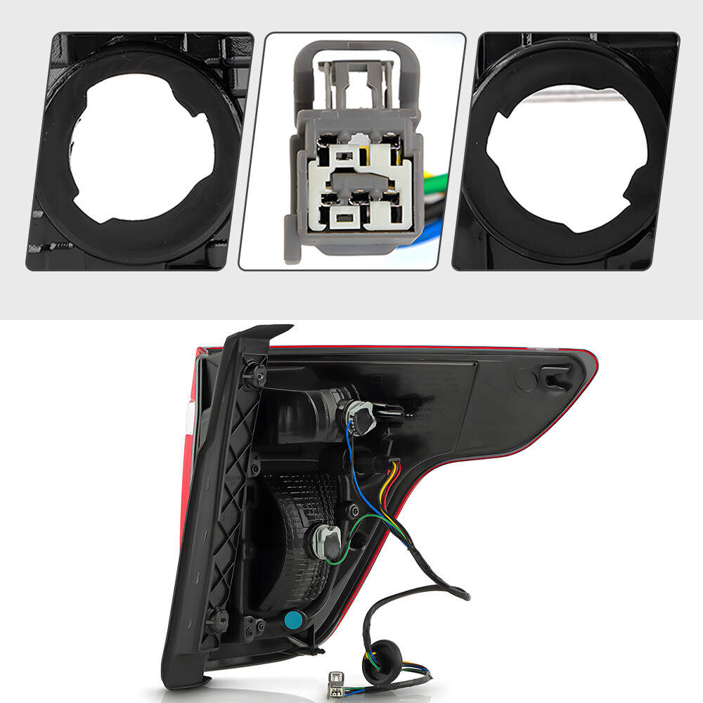 LED Tail Light For 2011-2015 Ford Explorer Red Clear With Bulbs Left Driver Side