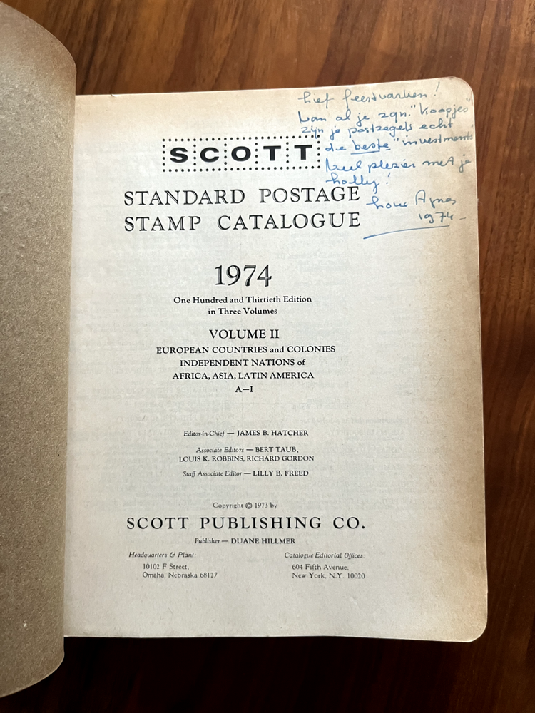 Scotts Standard Postage Catalog Volume 2 1974