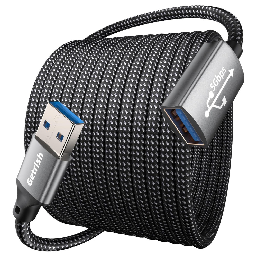 Getrish USB Extension Cable 20FT, Long 3.0 Cord, Type A 20FT