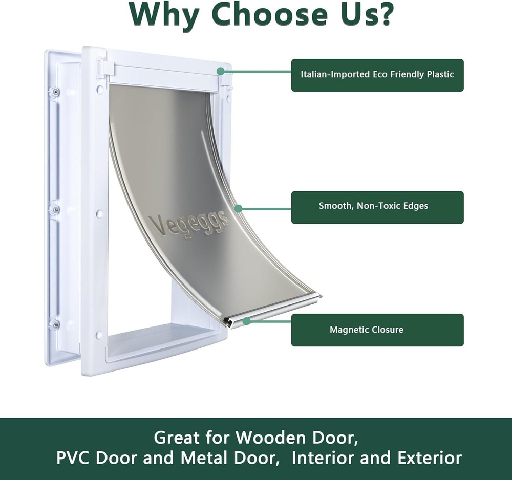 Vegeggs plastic pet door large