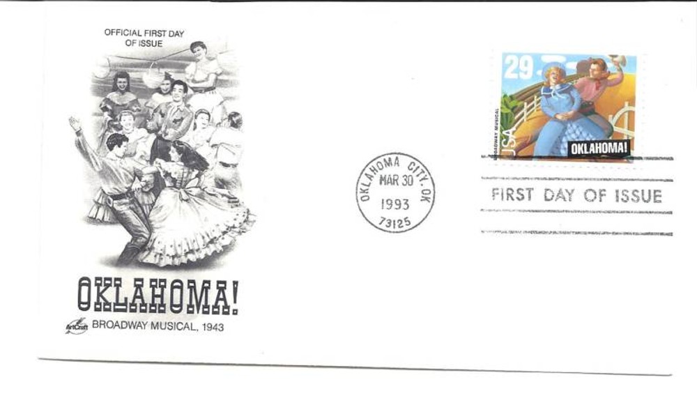 2722 Oklahoma Musical ArtCraft  FDC