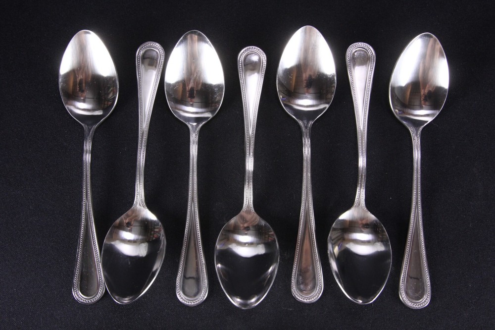 Accolade Beaded Flatware Stainless Steel By Walco Restaurant Replacements 22 Pc