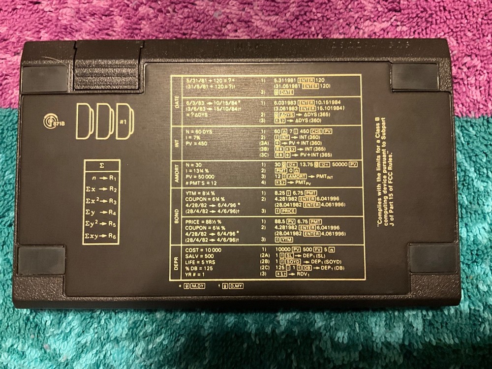 Hewlett-Packard HP 12 C Calculator With Case Tested As Is
