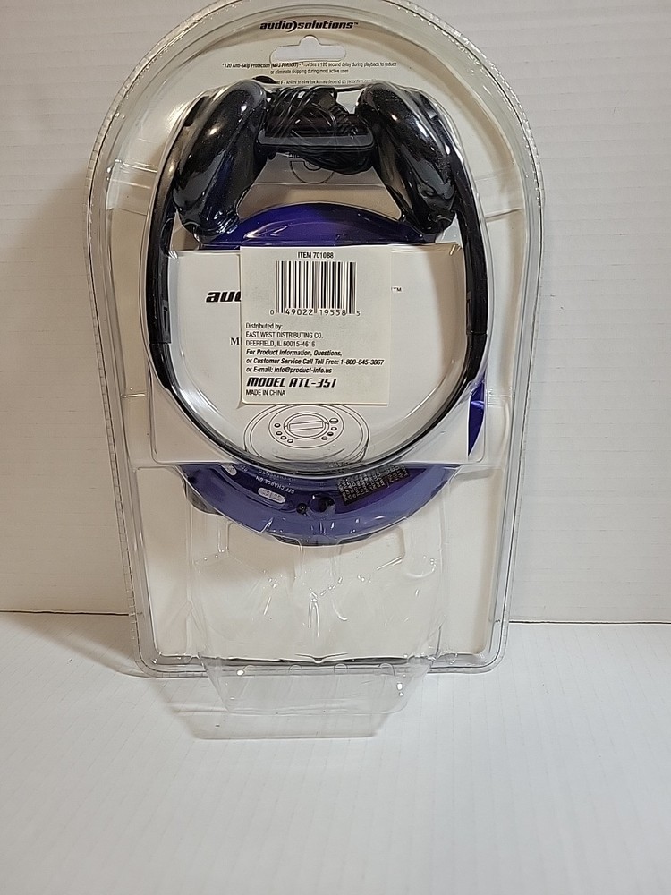 Audio Solutions MP3 Portable Compact Disc Player CD Model ATC-351 SEALED!!