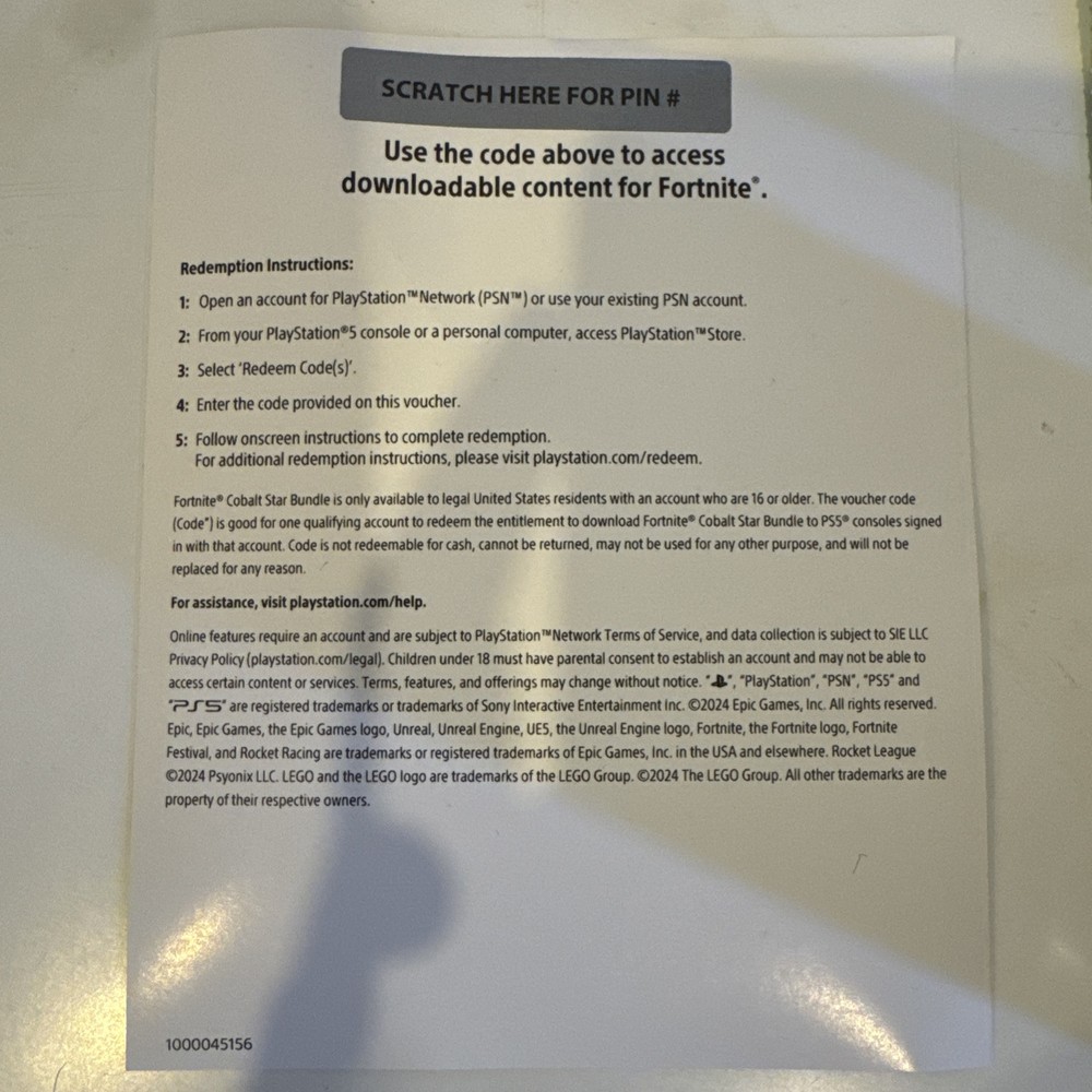 Fortnite DLC - Cobalt Star Bundle - PS5