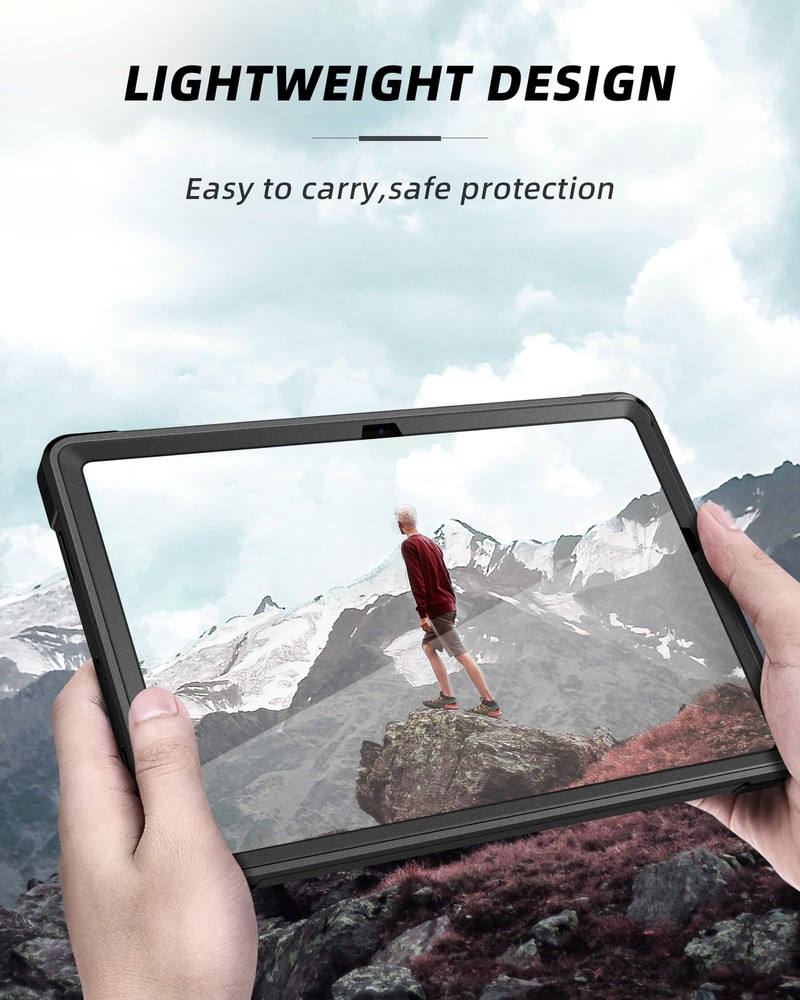 Samsung Galaxy Tab A9 Plus 11 Inch Case with Screen Protector and Kickstand