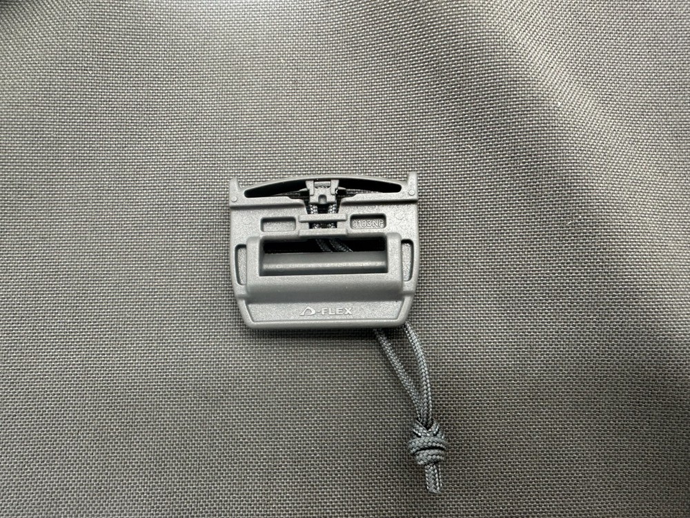 Duraflex 25mm Quick Release Buckle / Tubes V2 ( Wolf Grey) Rapid Opening