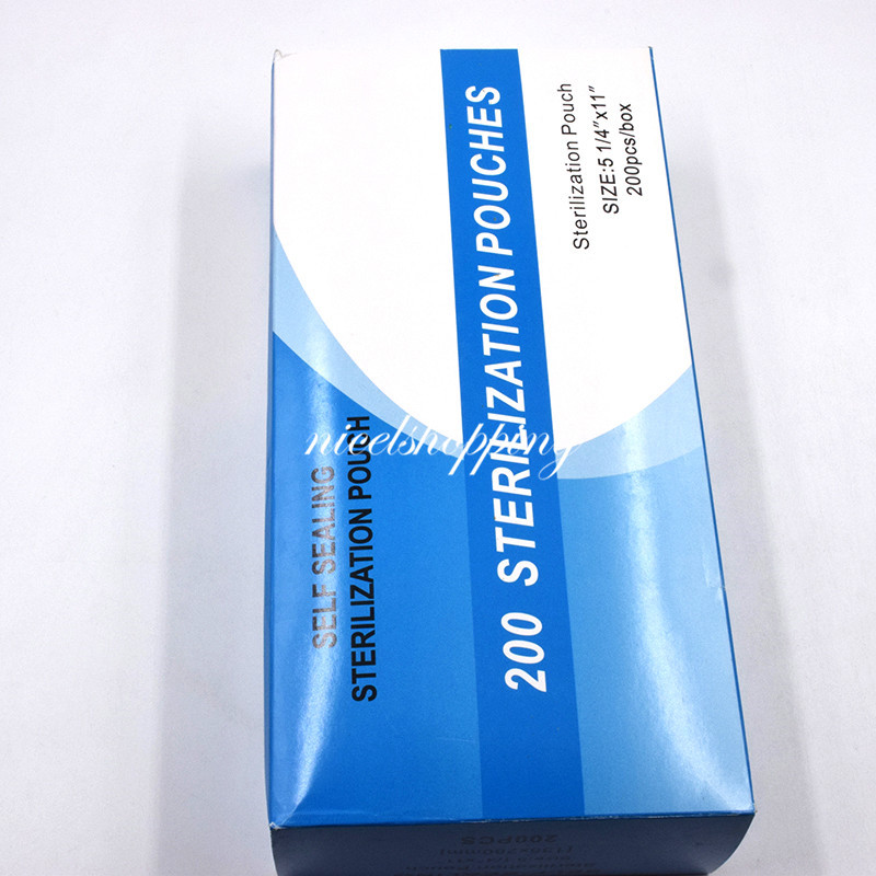 6Sizes Dental Autoclave Pouch Premium Sterilization Self-Sealing Variable 200 Pc