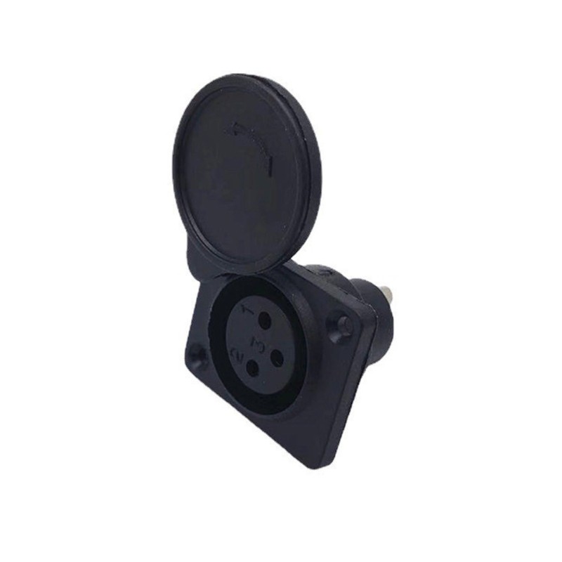 Mobility Scooter Panel Mount Port Female Plug Socket Auto Replacement Part