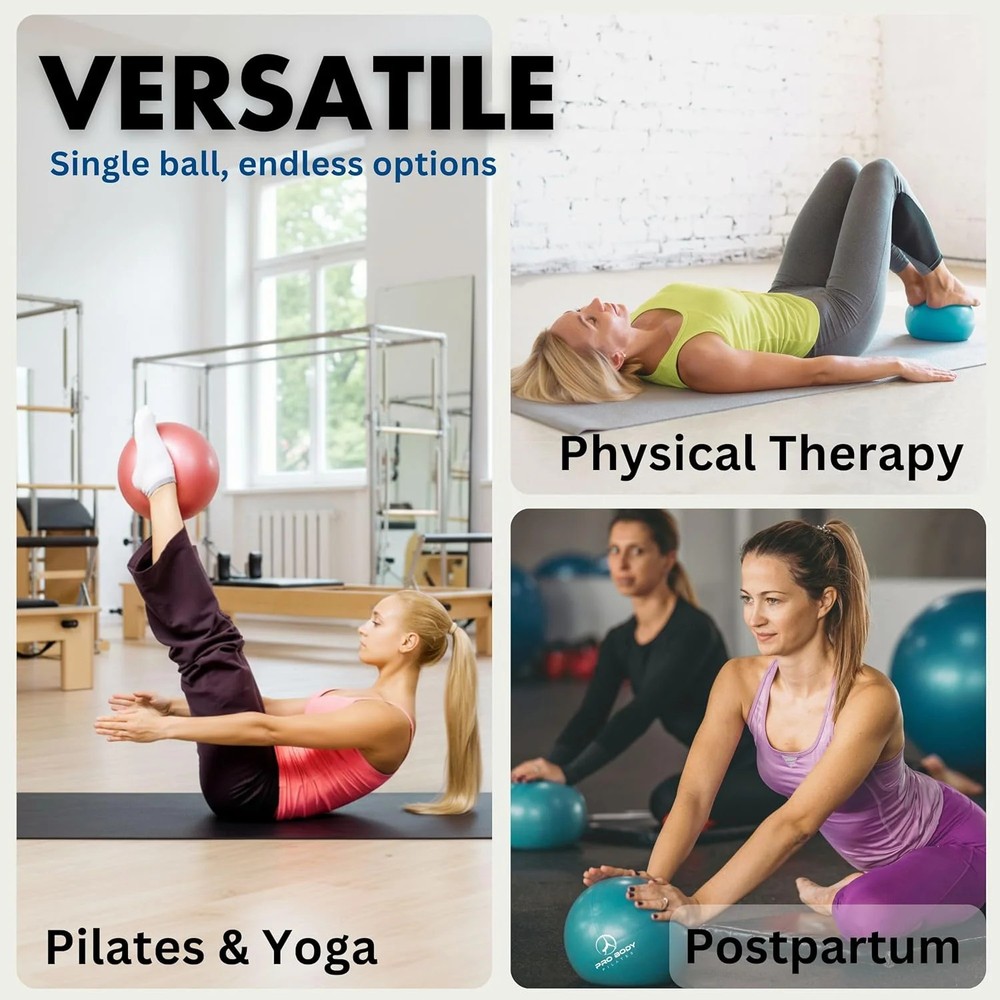 Pilates Exercise Balls Physical Therapy - 9 Inch Small Exercise Ball for