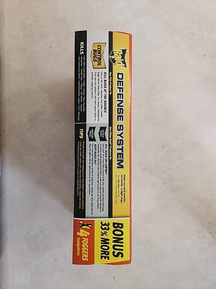Raid Concentrated Deep Reach Fogger - 4 Count