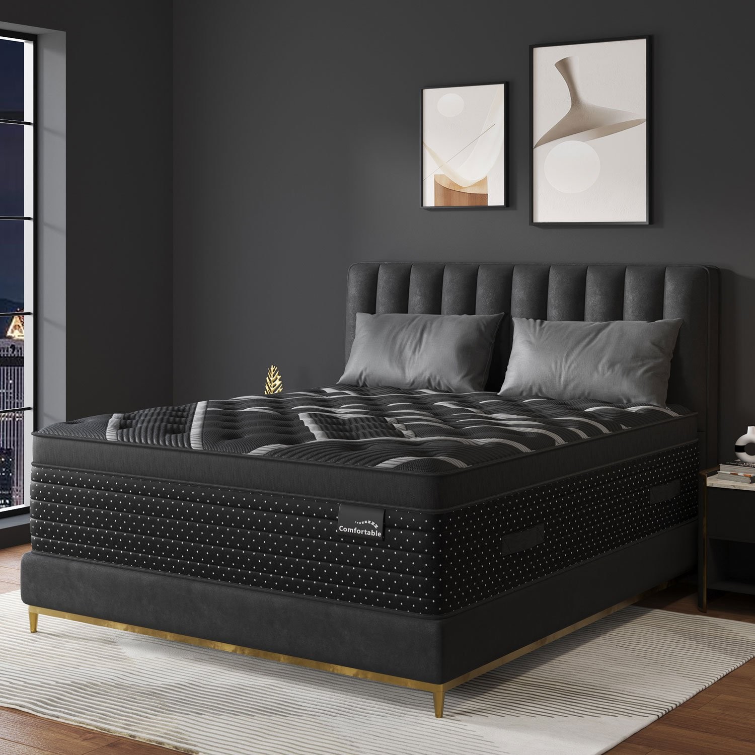 12" 14"Twin Full Queen King Size Gel Memory Foam Spring Mattress In A Box