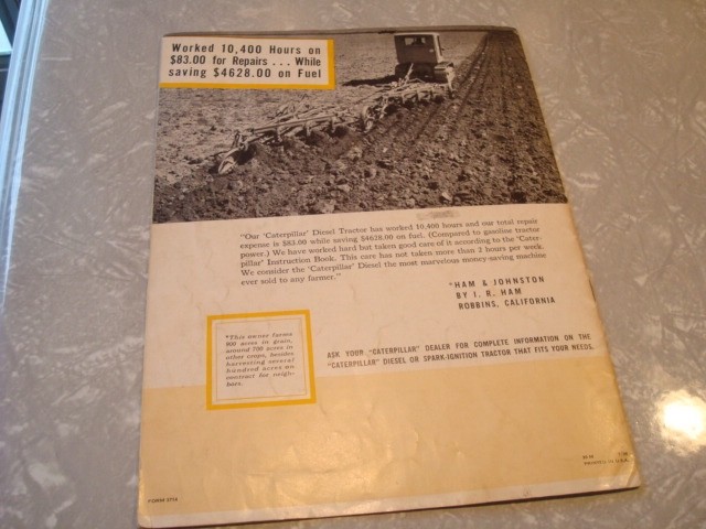 Caterpillar Tractor Brochure 1937