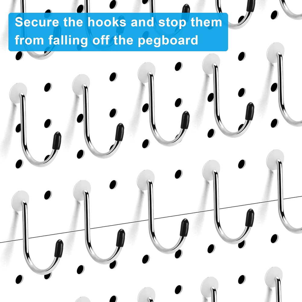 Pegboard Hook Locks, Peg Board Plugs, for Stopping Hooks from Falling Off, 120PC