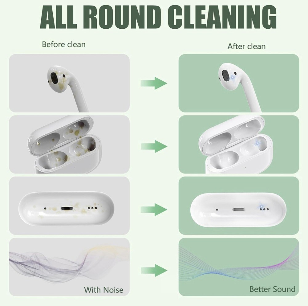 Cleaner Kit Tool AirPods Pro 1 2 3 4 Multi-Function Cleaning Pen Earbuds & Case