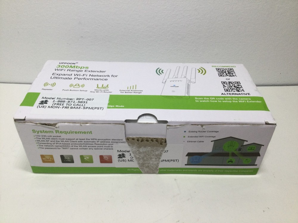 Uppoon 300 Mbps WiFi Range Extender Internet Network Router Wireless
