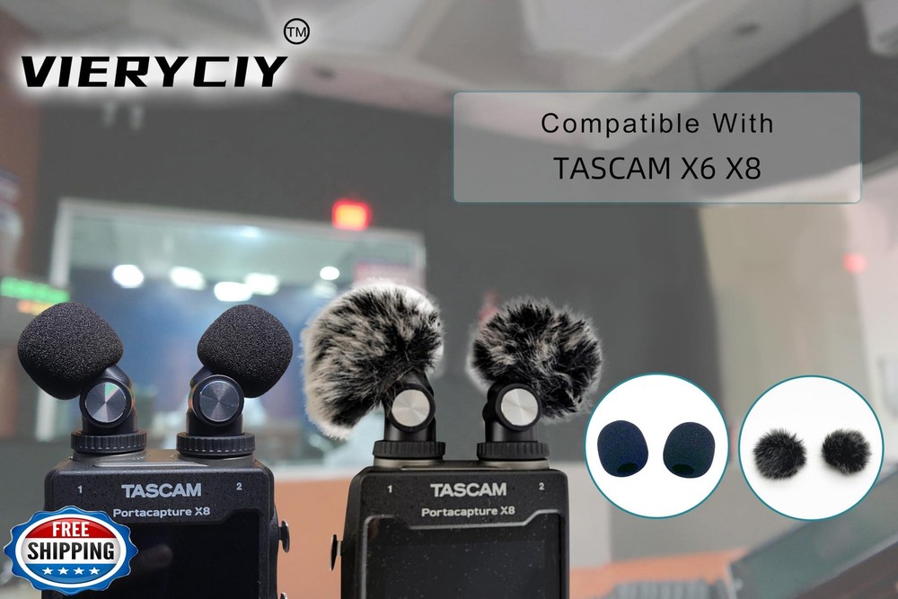 Dead Cat Wind Muff Pop Filter For Tascam X6 X8 Headset Windscreen