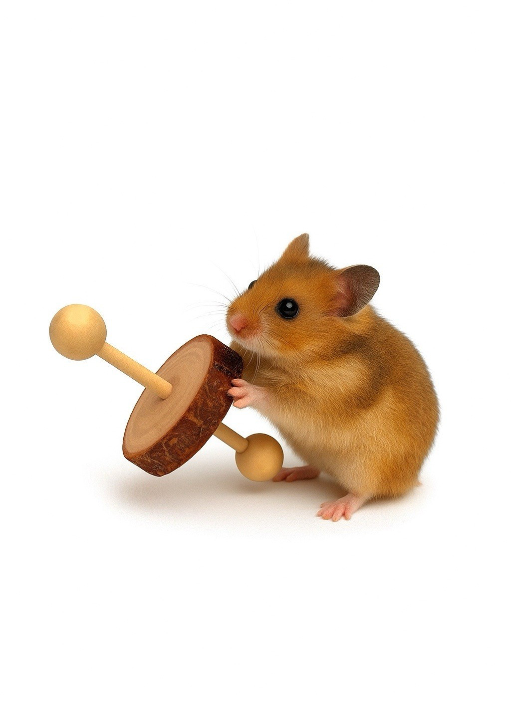 10 Piece Natural Wooden Toy Set For Hamsters & Small Rodents