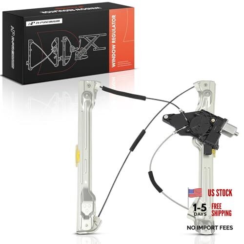 Power Window Regulator with Motor Front Driver Side Compatible with Cadillac