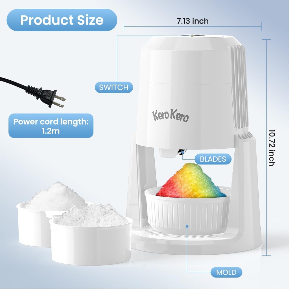 High-Quality Shaved Ice Machine - Create Refreshing Snow Cones Effortlessly