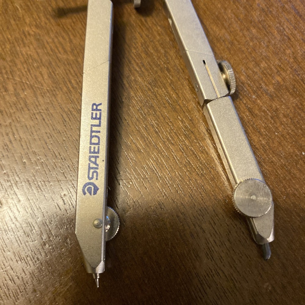 Staedtler Mars Masterbow 551 02 WP Germany Drafting Set w/Extra Lead & Pouch