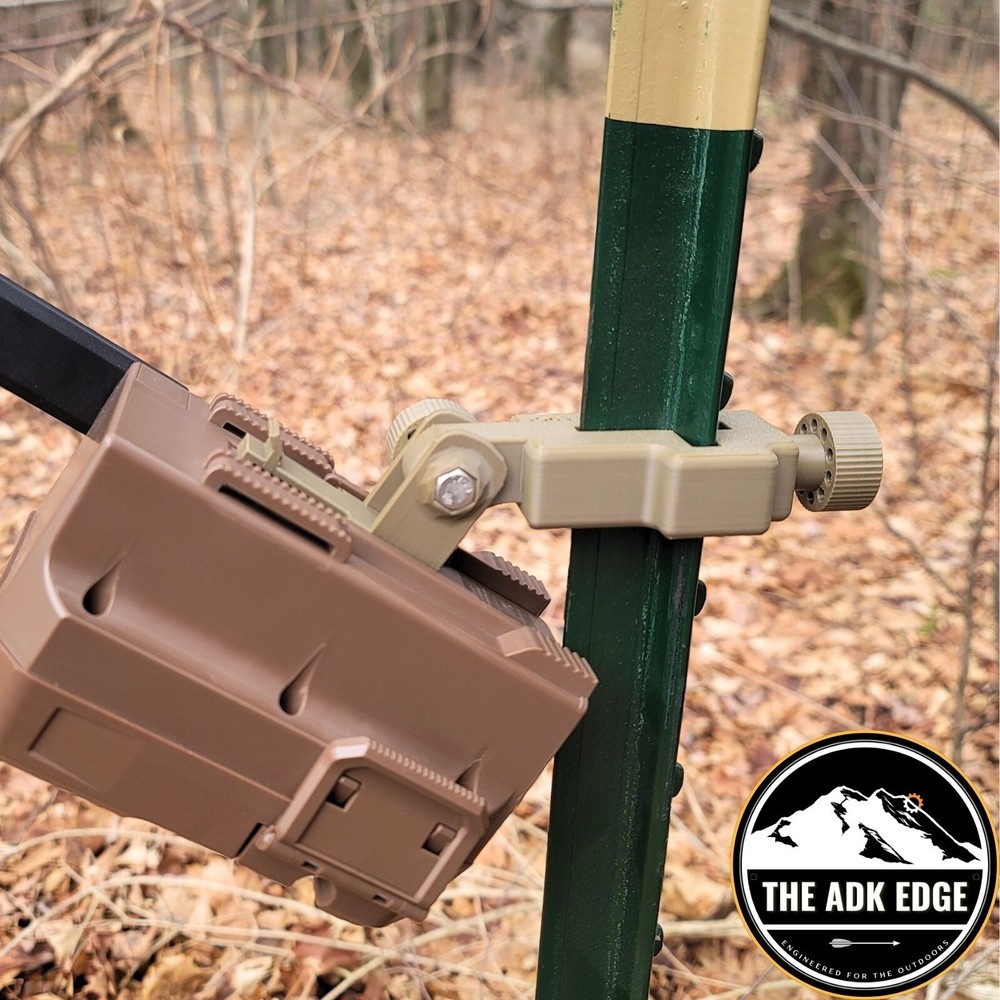 2-Pack T-Post Moultrie EDGE Trail Camera Mount – USA-Made, Tool-less, Adjustable